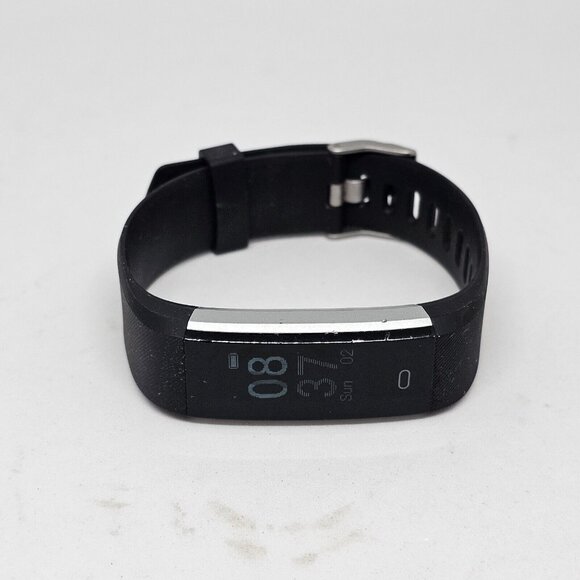 LETSCOM ID115PLUSHR Black Smart Watch Fitness Tracker Steps Heart Rate - Picture 3 of 10